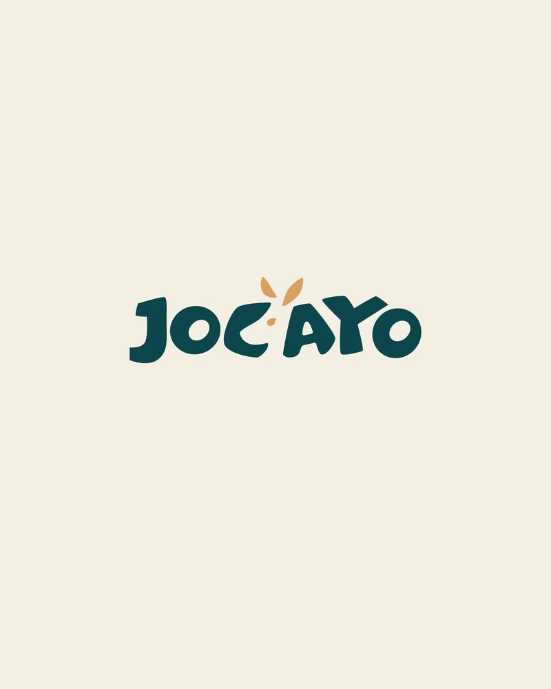 Jocayo — minimal wordmark with a leaf accent and deer icon