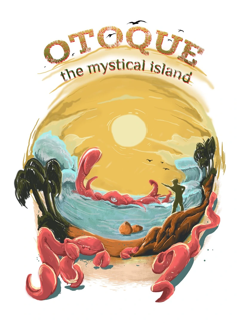 Otoque — illustrated book cover of a mystical island